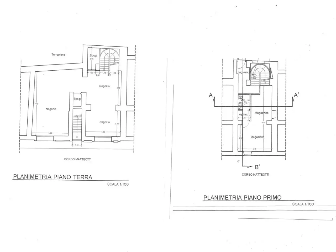 Negozio in Corso Giacomo Matteotti 209, Albano Laziale, {3} - Planimetria 1