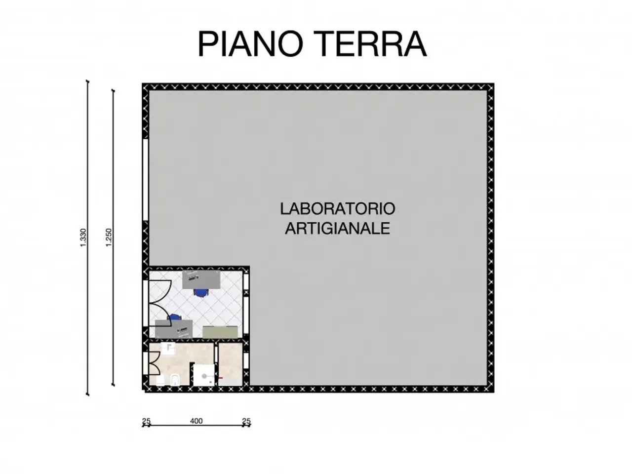 Capannone in , Molinella, {3} - Planimetria 1
