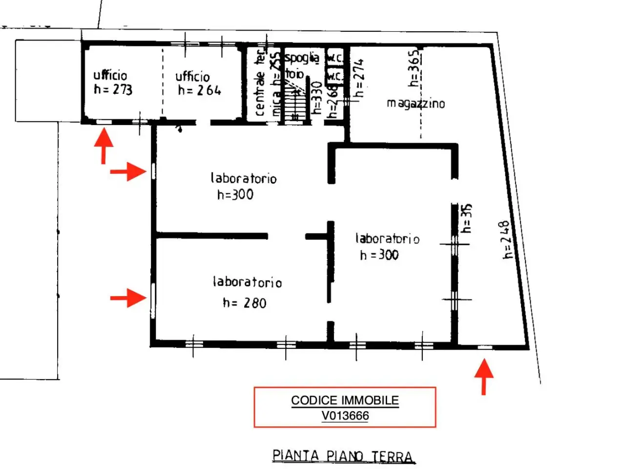 Palazzina commerciale in Via Felice Cavallotti 7/B, Reggio Emilia, {3} - Planimetria 1
