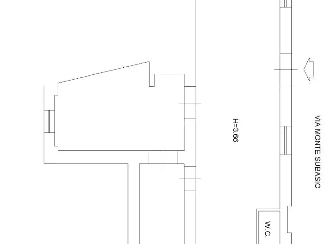 Negozio in Via Monte Subasio 4, Roma, {3} - Planimetria 1
