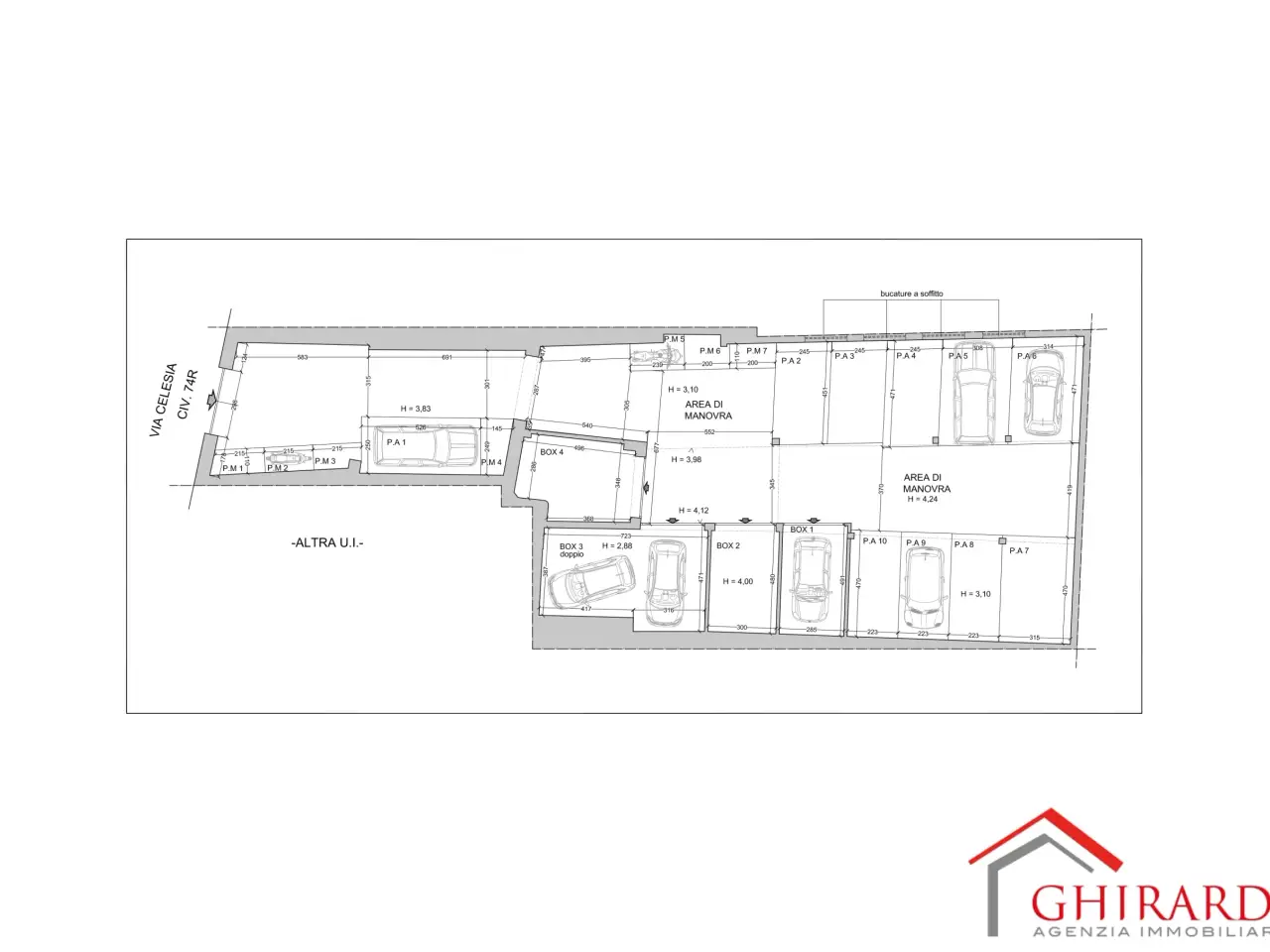 Parcheggio chiuso in Via Celesia 74r, Genova, {3} - Planimetria 1