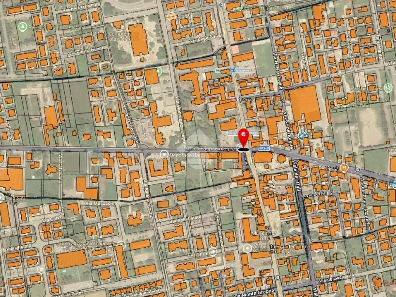 Negozio in Via Borgo Tocchi 159, Rosa', {3} - Planimetria 1