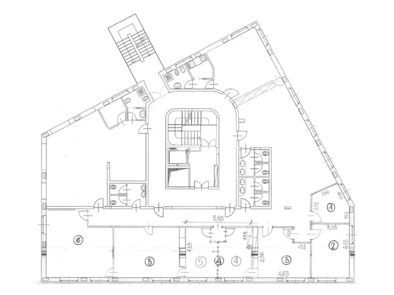 Ufficio in Via Vernea 31, Nichelino, {3} - Planimetria 1