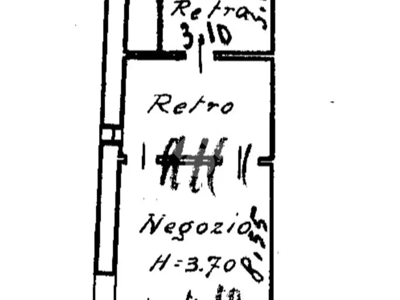 Negozio in Via S. Carlo 00, Salo', {3} - Planimetria 1