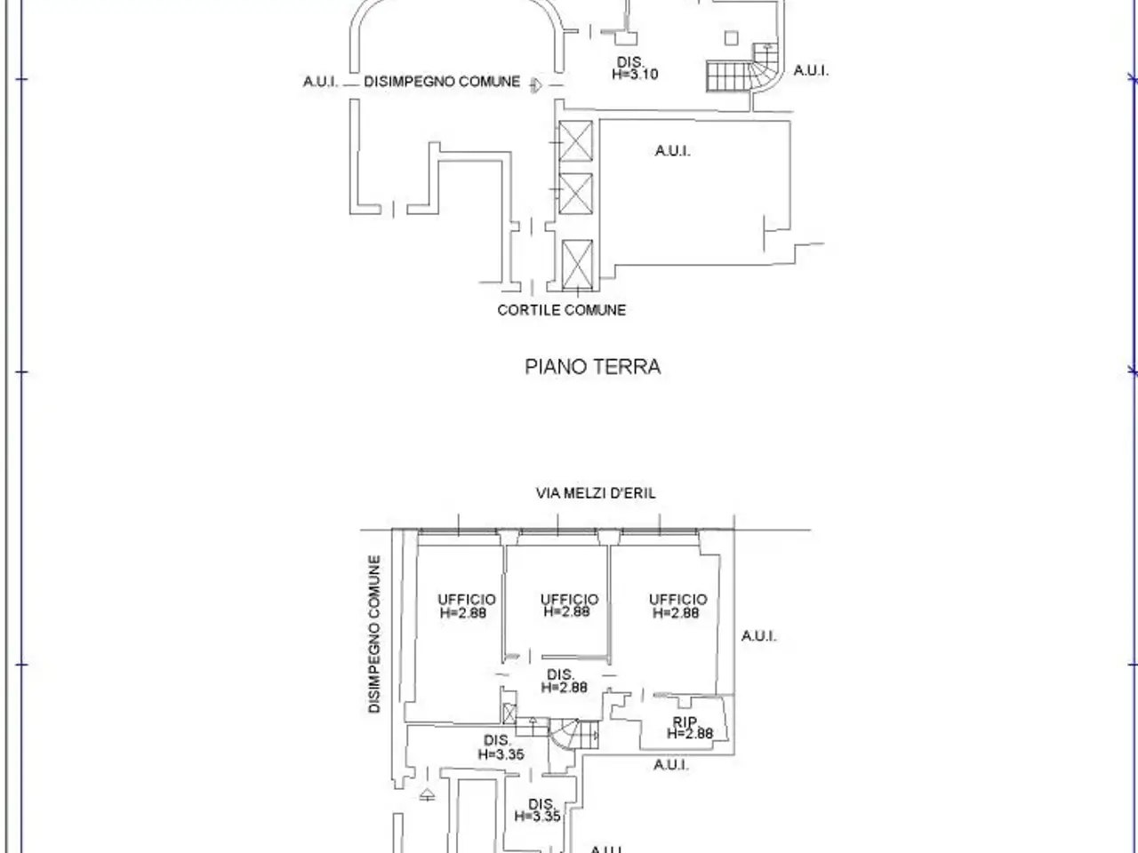 Ufficio in Via Francesco Melzi d'Eril 16, Milano, {3} - Planimetria 1