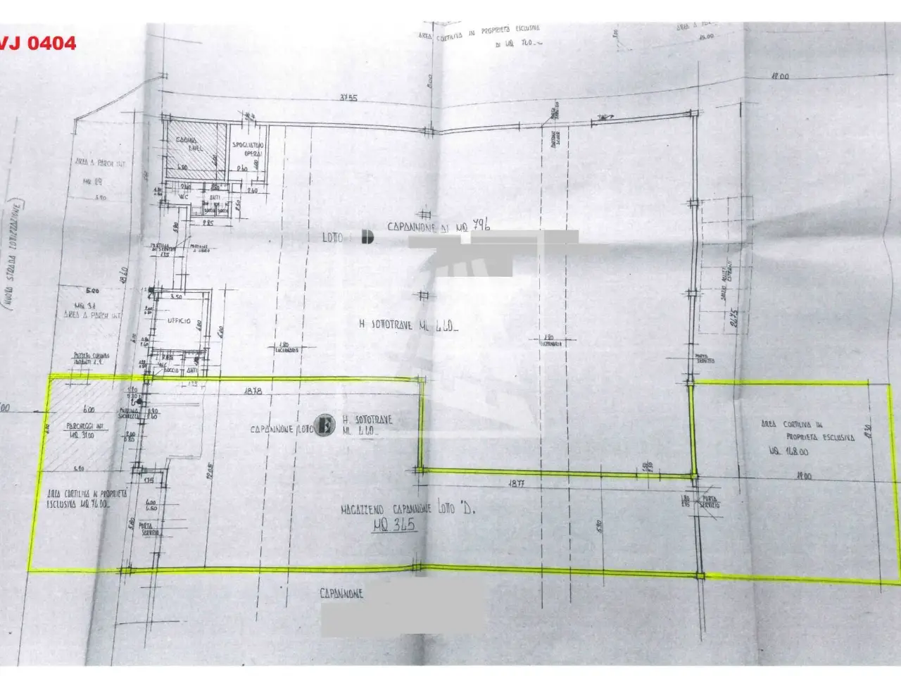 Capannone in Via G. B. Ferraris 9, Sant'Ilario D'Enza, {3} - Planimetria 1
