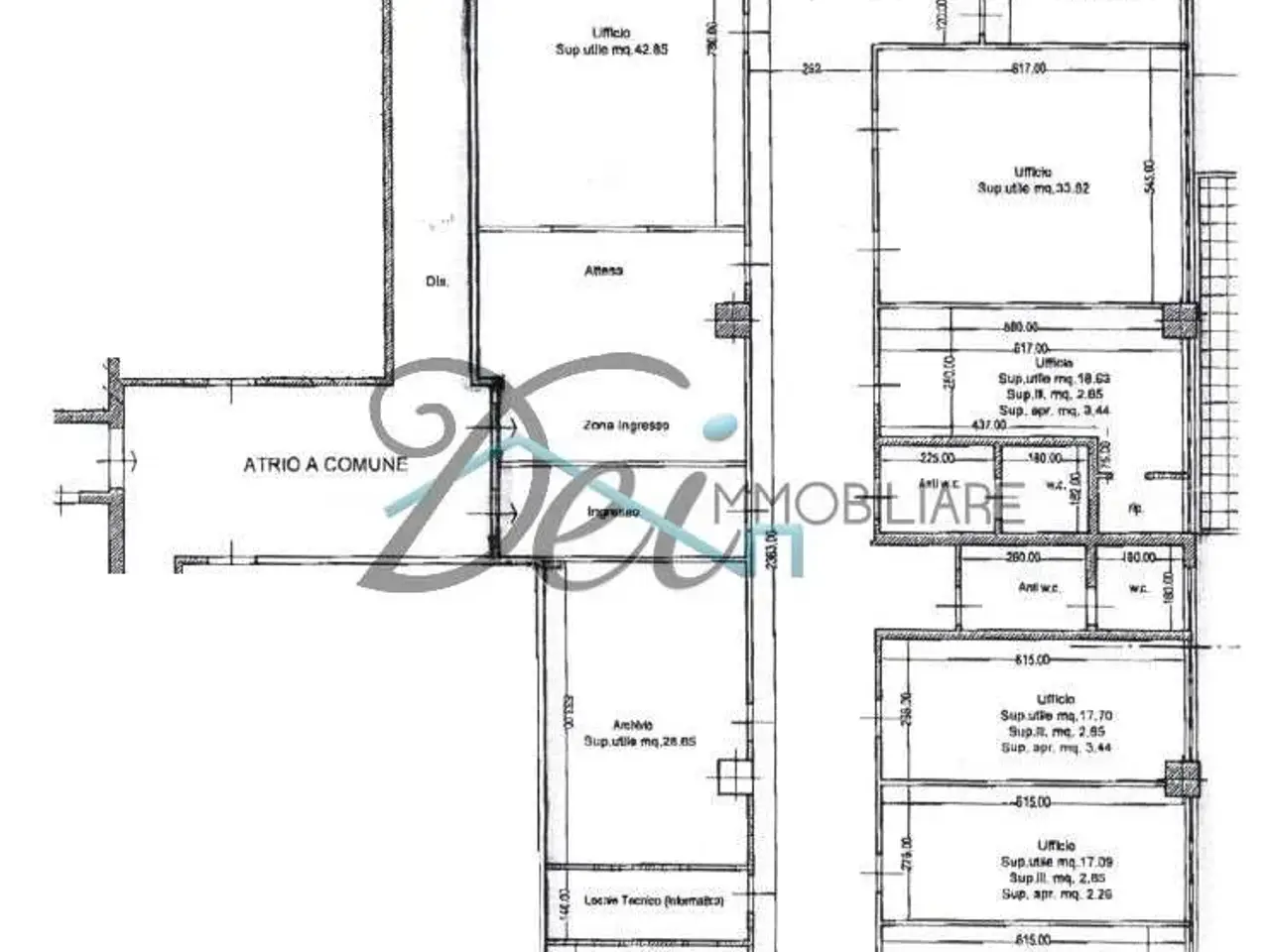 Ufficio in Via Vecchi Pardini, Lucca, {3} - Planimetria 1