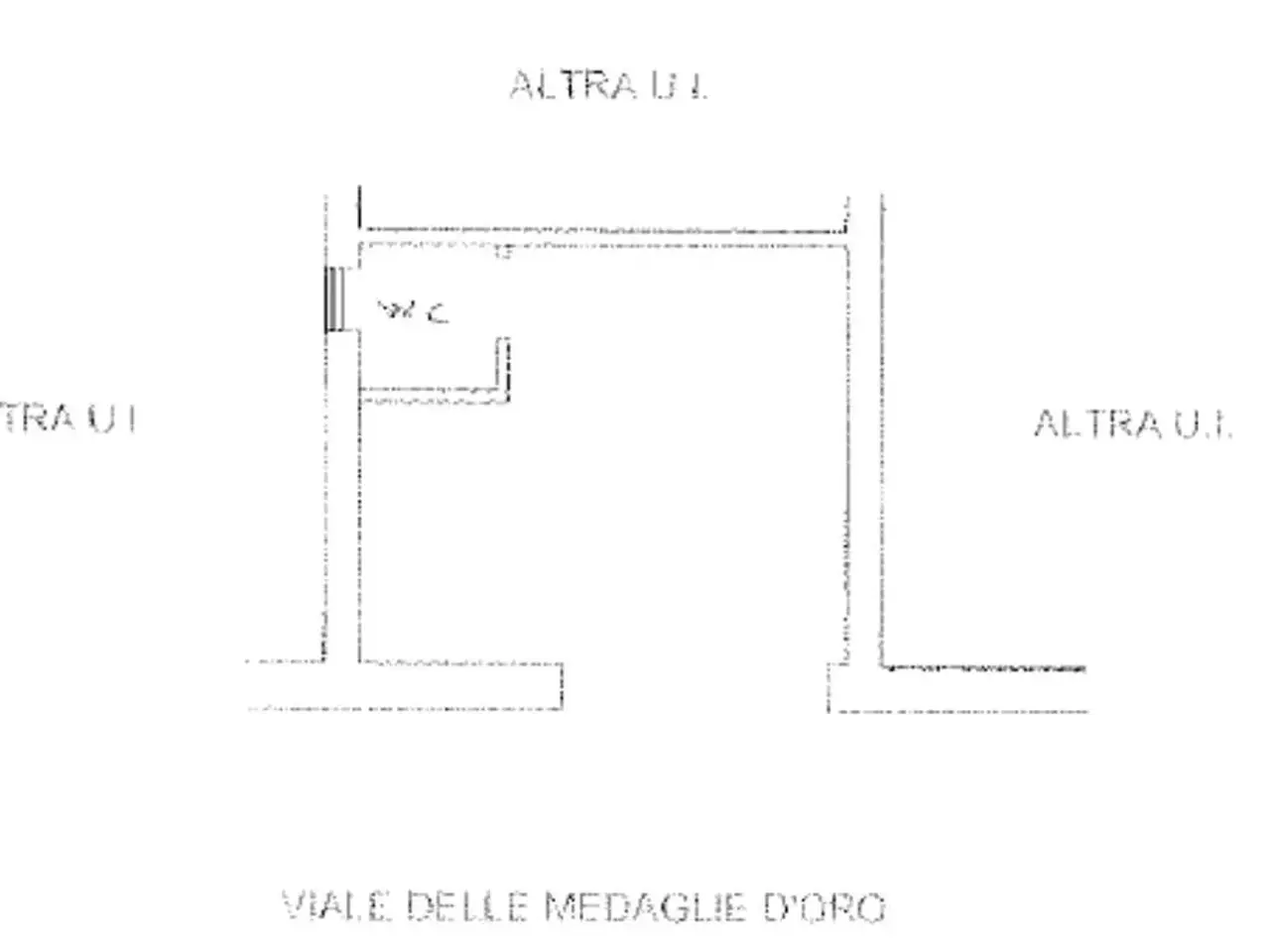 Negozio in Viale delle Medaglie d'Oro 48, Roma, {3} - Planimetria 1