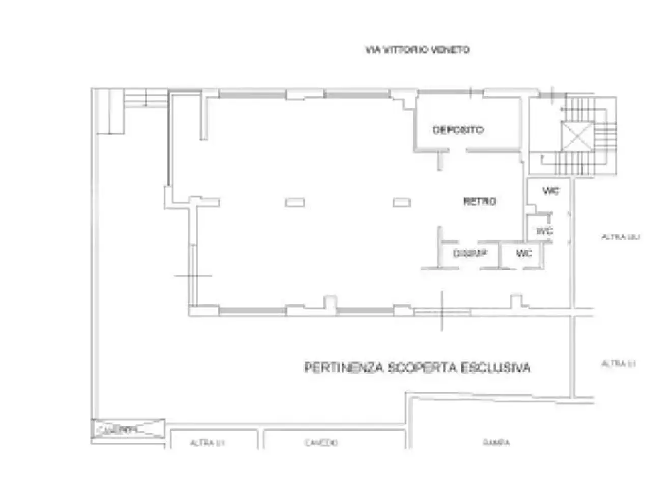 Negozio in Via Vittorio Veneto 22, Trani, {3} - Planimetria 1