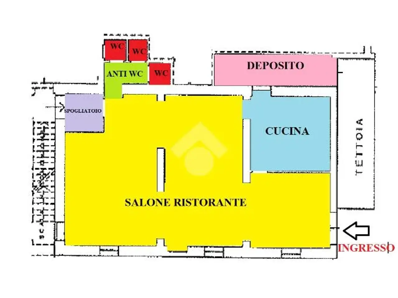 Negozio in Via Genova 8, Alessandria, {3} - Planimetria 1