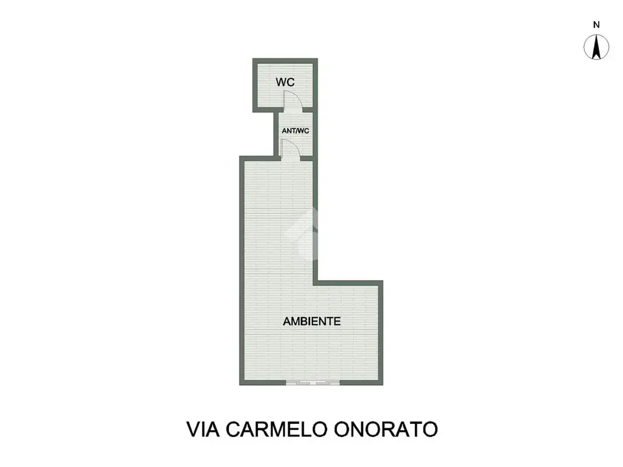 Negozio in Via Carmelo Onorato 67, Palermo, {3} - Planimetria 1