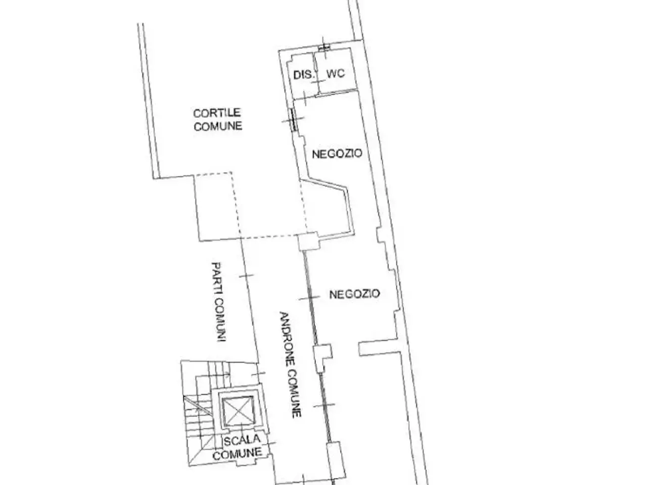 Negozio in Via Giacomo Quarenghi, Bergamo, {3} - Planimetria 1