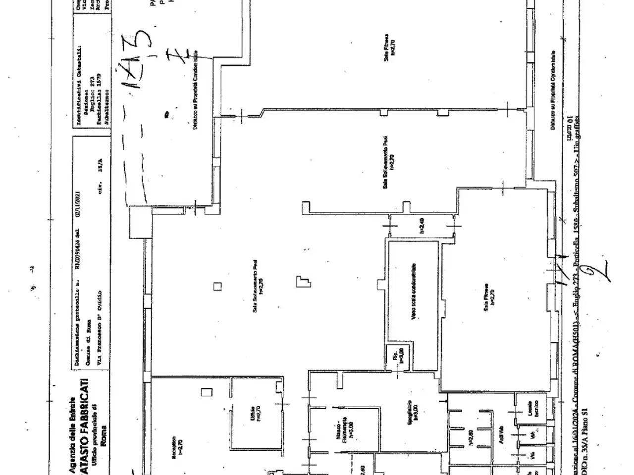 Negozio in Via Francesco d'Ovidio 35, Roma, {3} - Planimetria 1