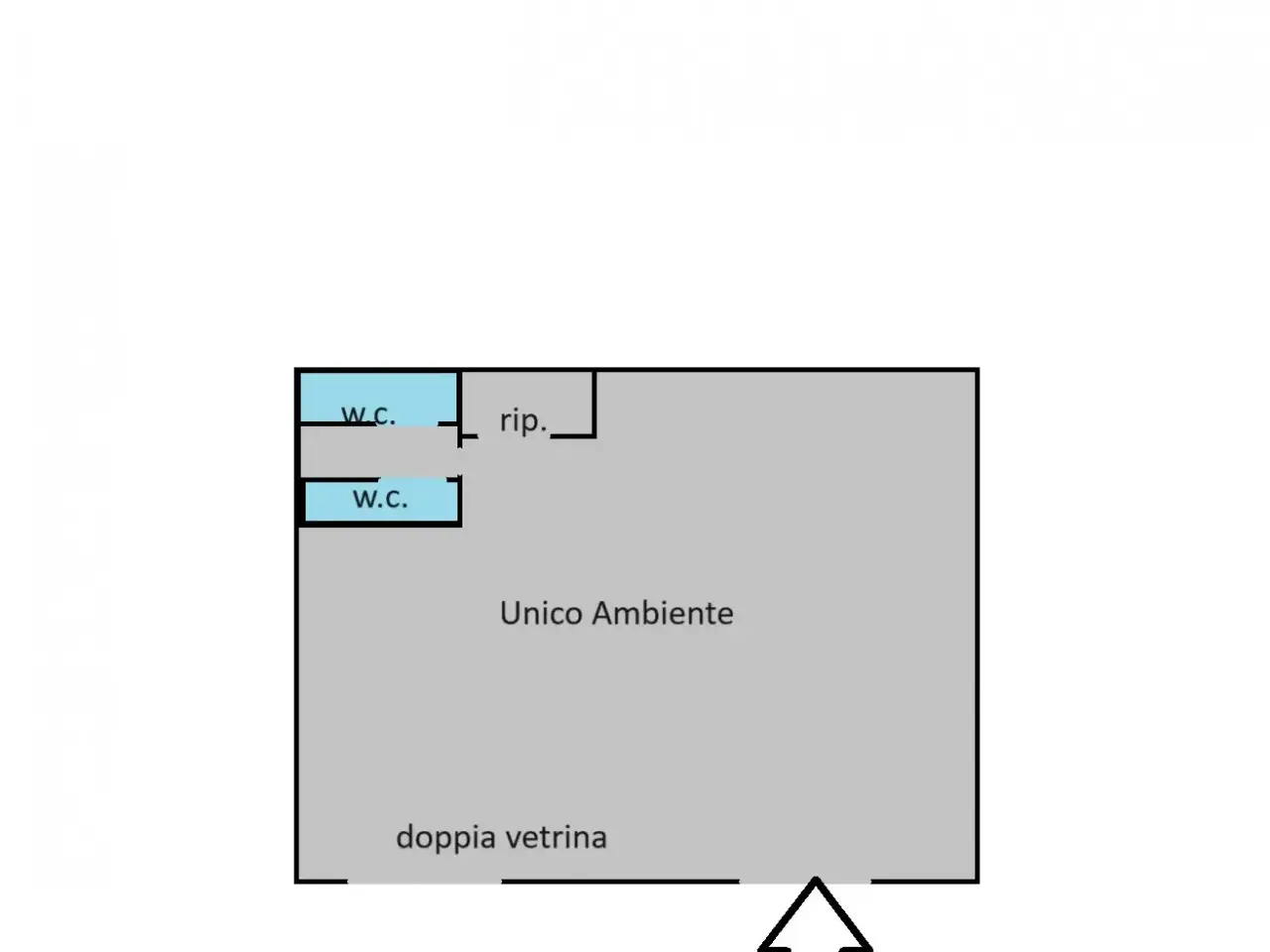 Esercizio commerciale in Via Ponti Rossi, 206, Napoli, {3} - Planimetria 1