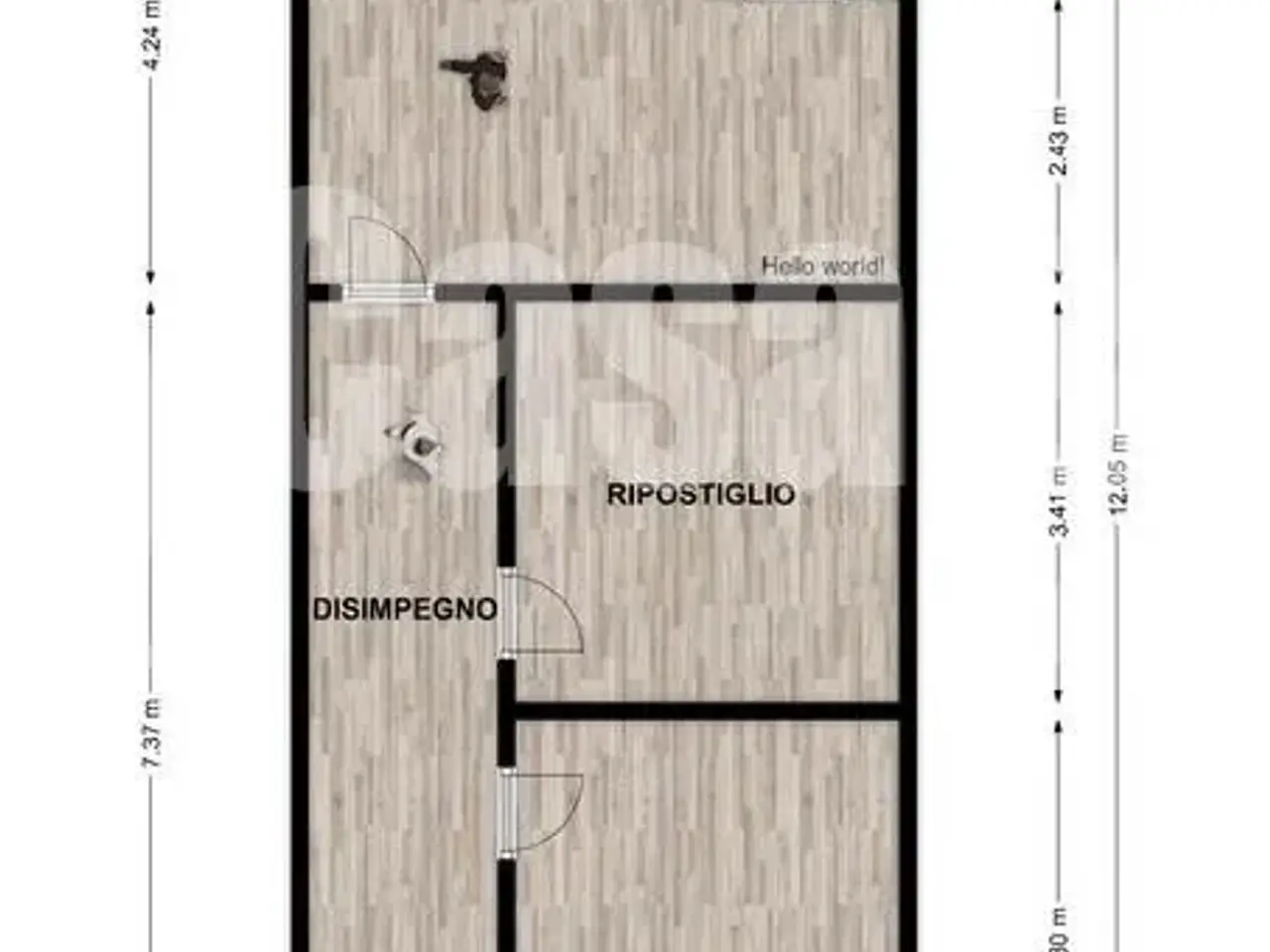 Locale commerciale in vendita, Via della Casetta Mattei 239, Roma - Planimetria 1