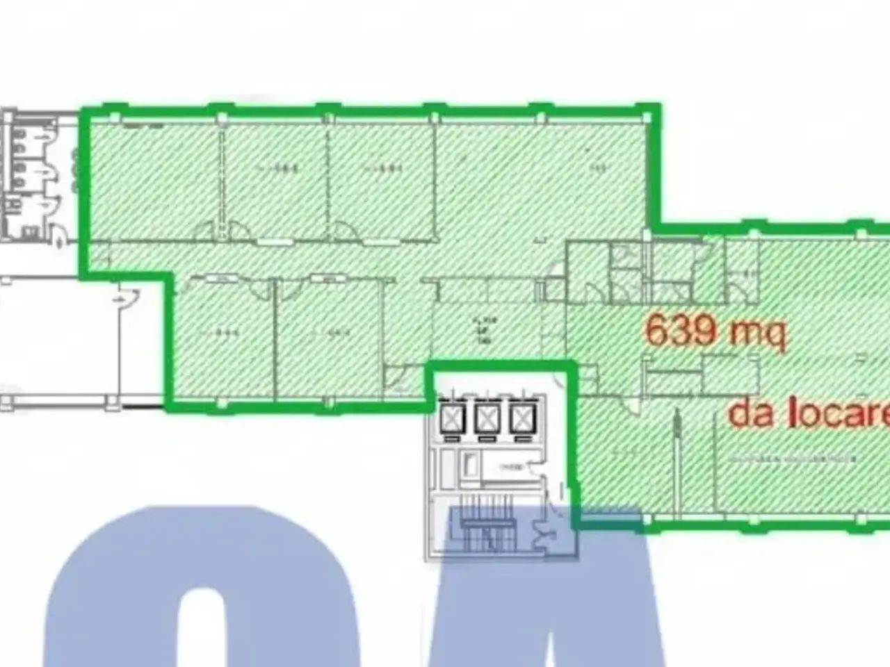 Ufficio in Viale Monza, Milano, {3} - Planimetria 1