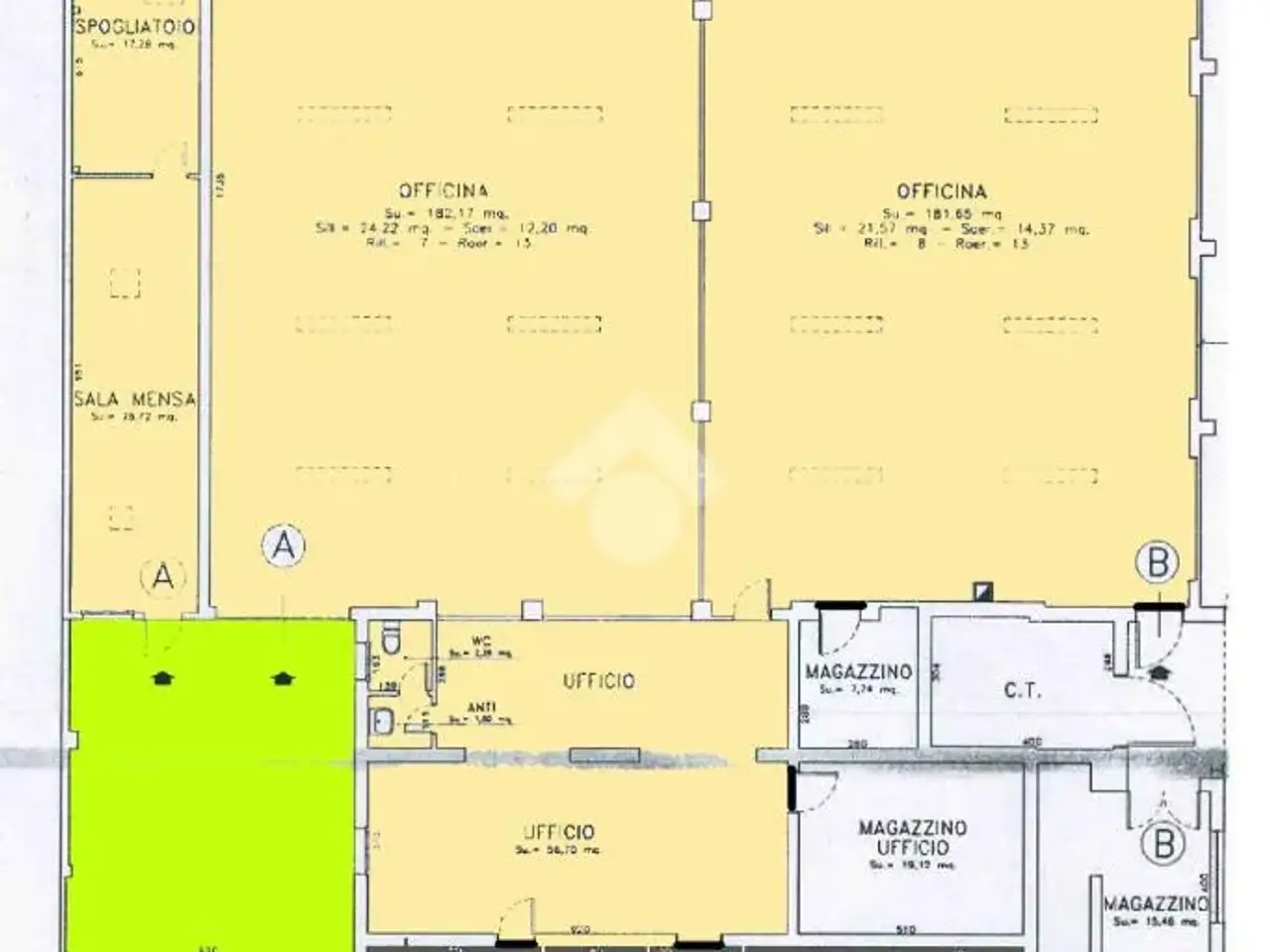 Capannone in Via V. Alfieri 53, Modena, {3} - Planimetria 1