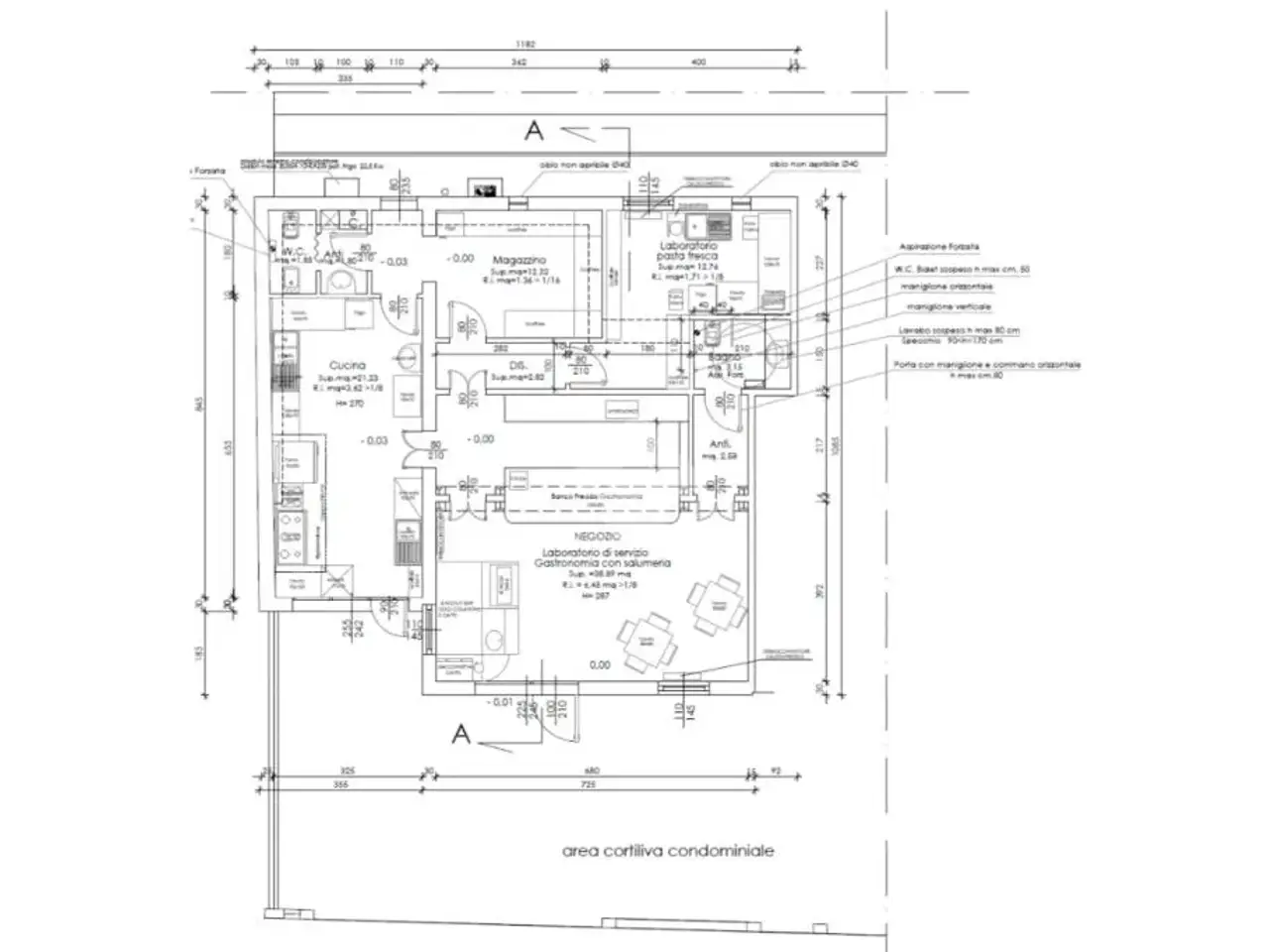 Negozio in Via Alessandro Volta 25, Carpi, {3} - Planimetria 1