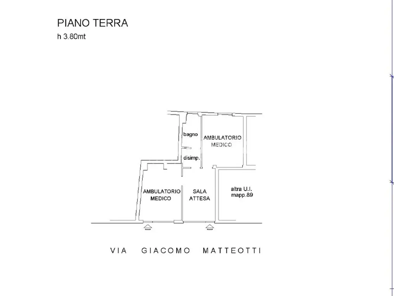 Ufficio in Via Matteotti 26, Gorgonzola, {3} - Planimetria 1