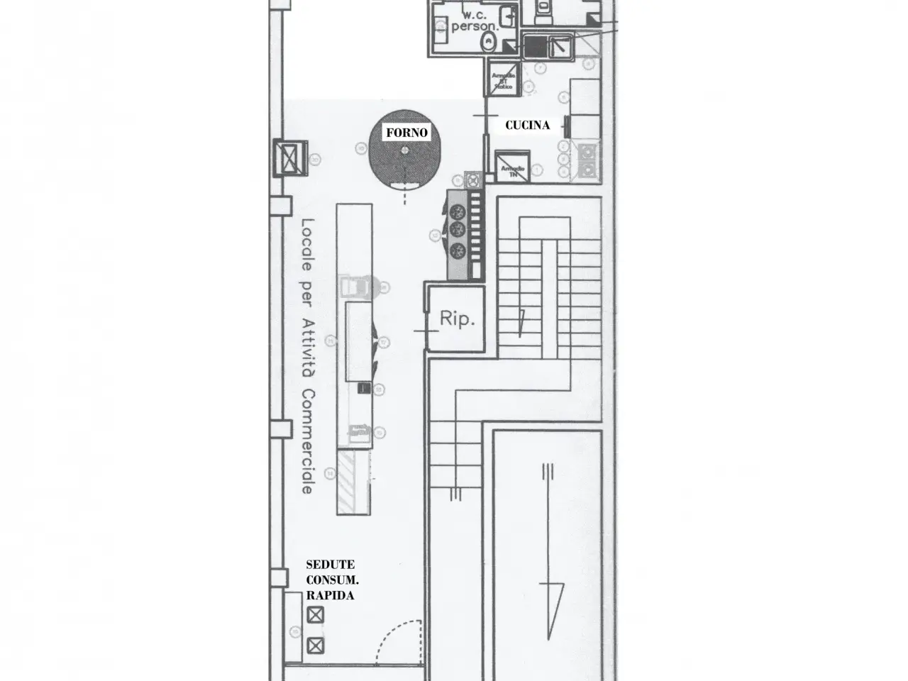 Esercizio commerciale in Duca degli Abruzzi 78, Andria, {3} - Planimetria 1
