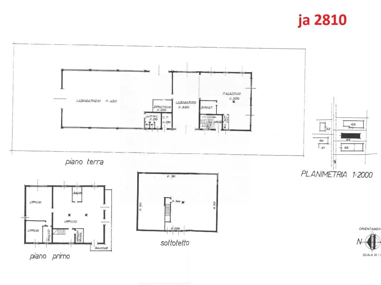 Capannone in Via Giulio Natta 9, Reggio Emilia, {3} - Planimetria 1