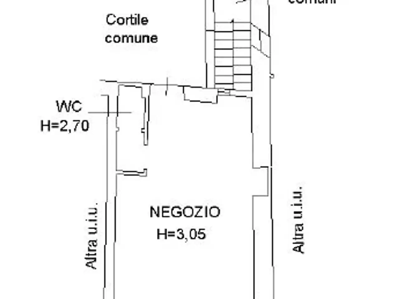 Negozio in Contrada del Carmine 51, Brescia, {3} - Planimetria 1