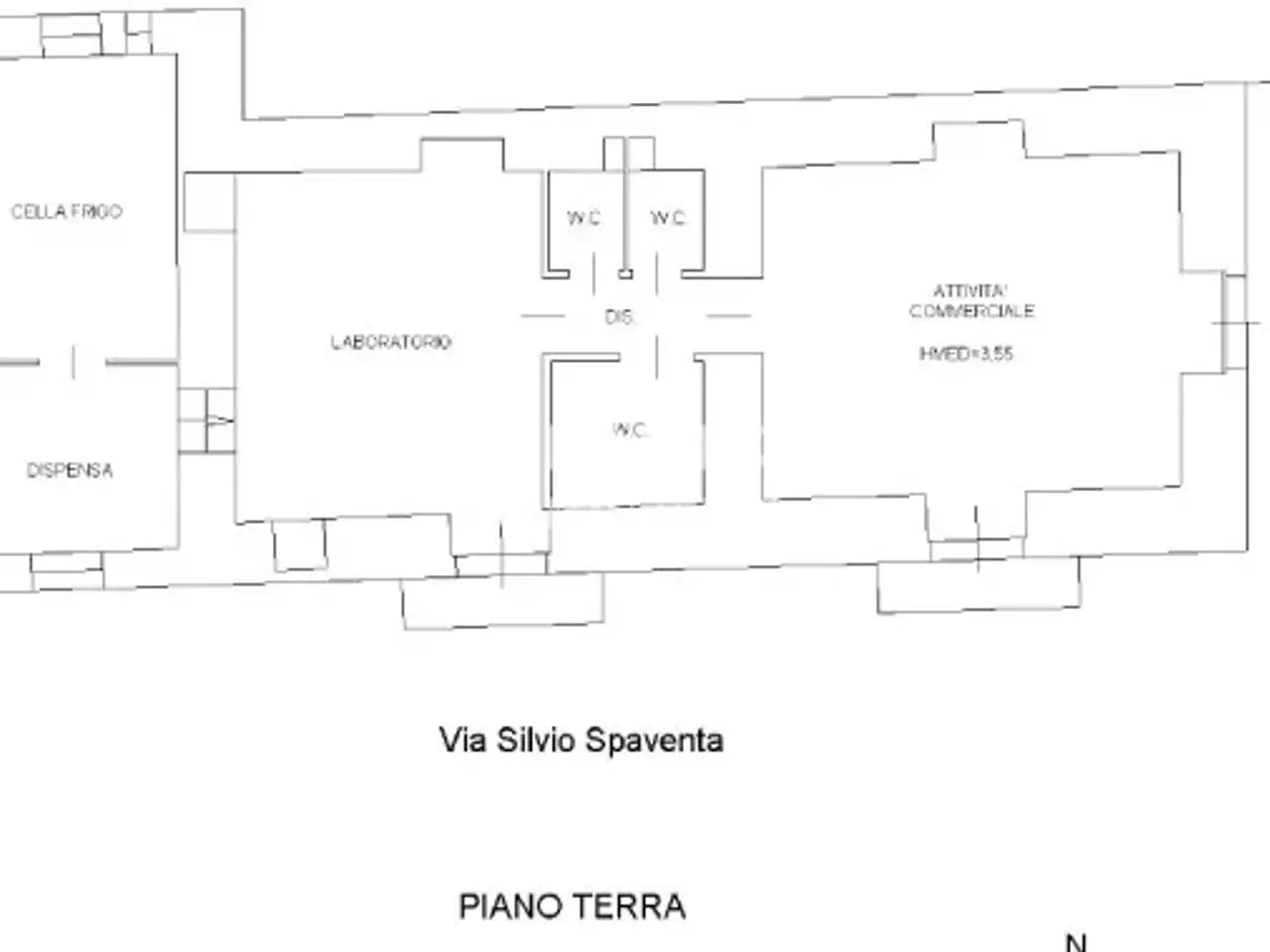 Ristorante in Via Silvio Spaventa 10, Noto, {3} - Planimetria 1