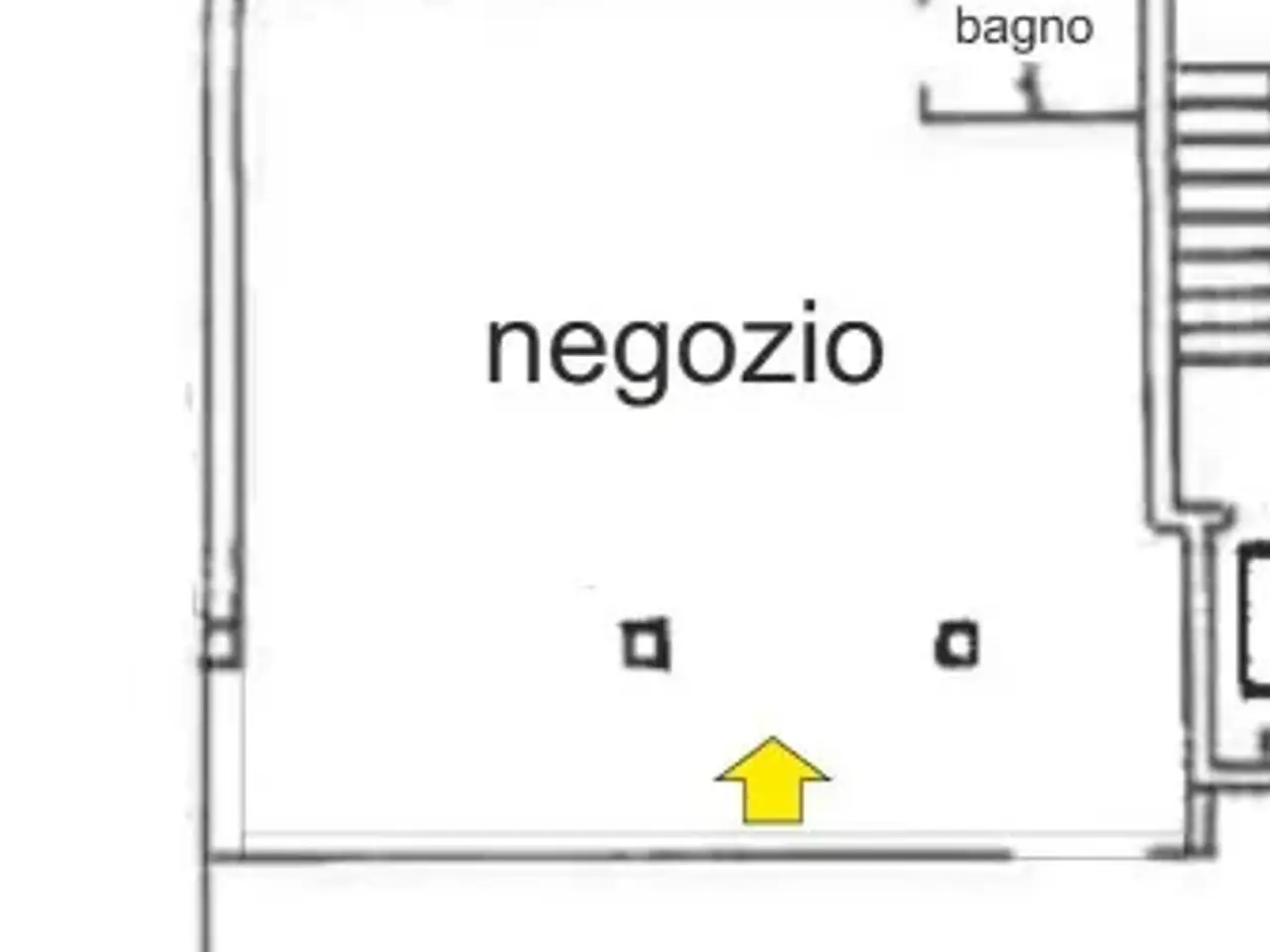 Negozio in Via Papa Giovanni XXIII 26, Reggio Emilia, {3} - Planimetria 1