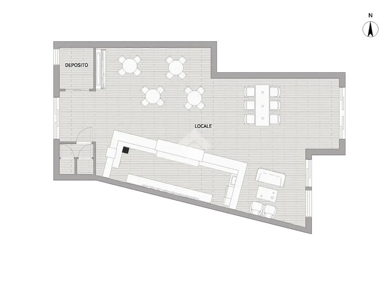 Negozio in Via Francesco  Campione 23, Bari, {3} - Planimetria 1