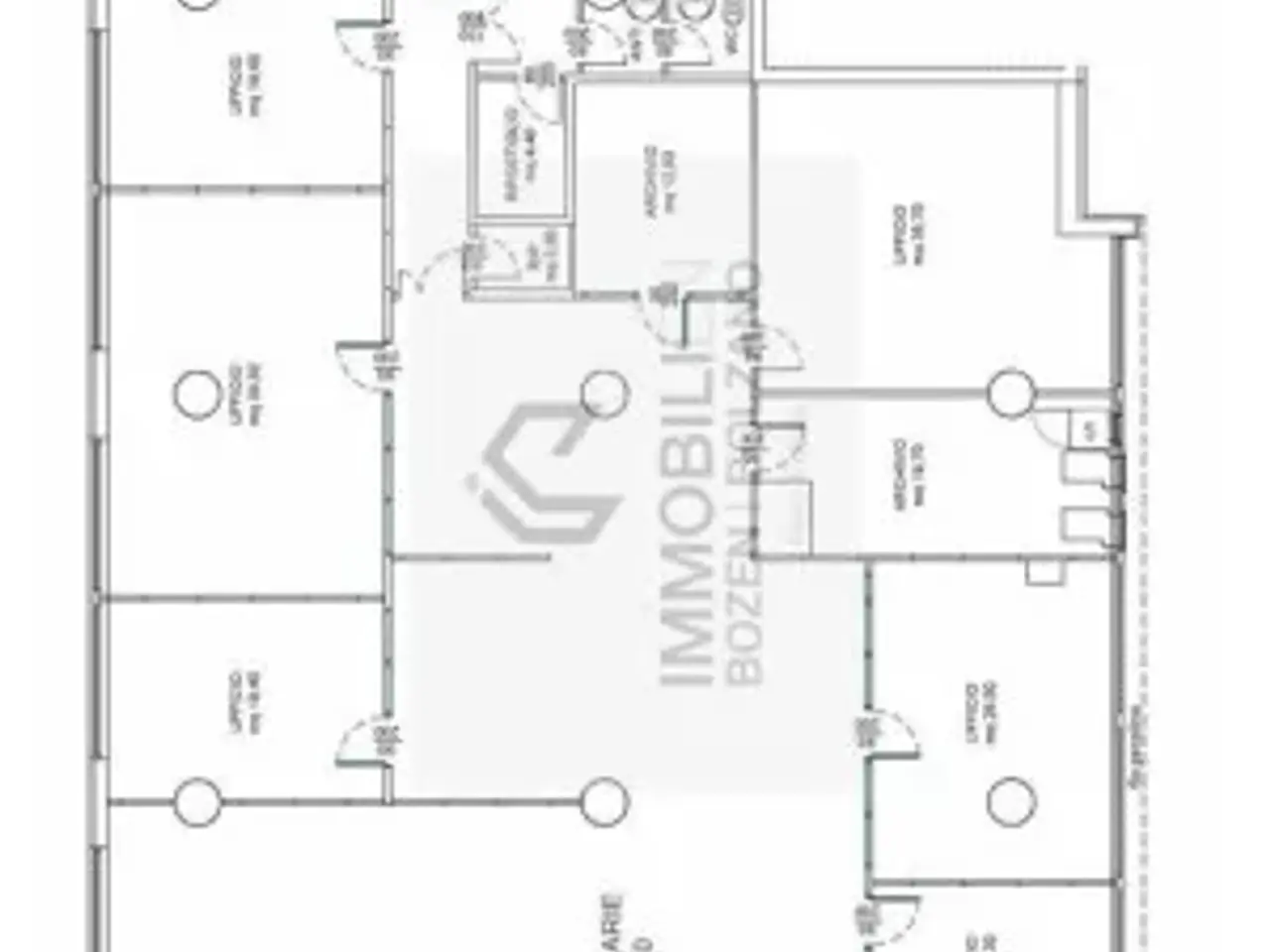 Ufficio in Piazza del Tribunale 2, Bolzano, {3} - Planimetria 1
