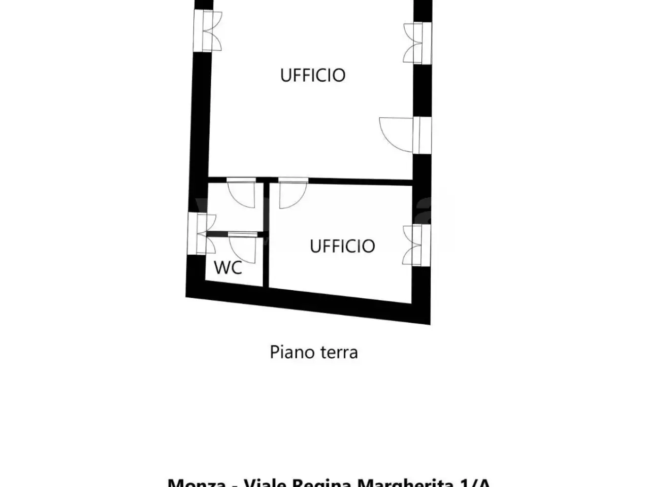 Ufficio in Viale Regina Margherita 1/a, Monza, {3} - Planimetria 1
