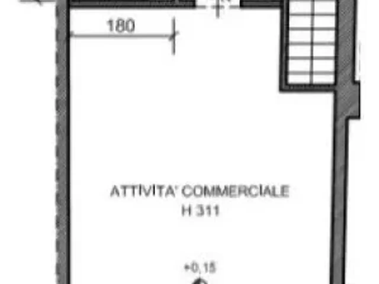 Negozio in Via dell'Orso, Milano, {3} - Planimetria 1