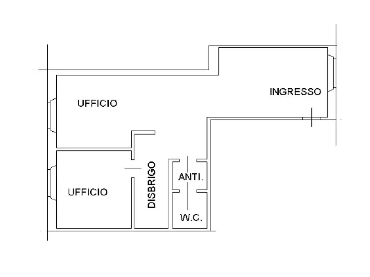 Ufficio in Via Antonio Corradini, Este, {3} - Planimetria 1