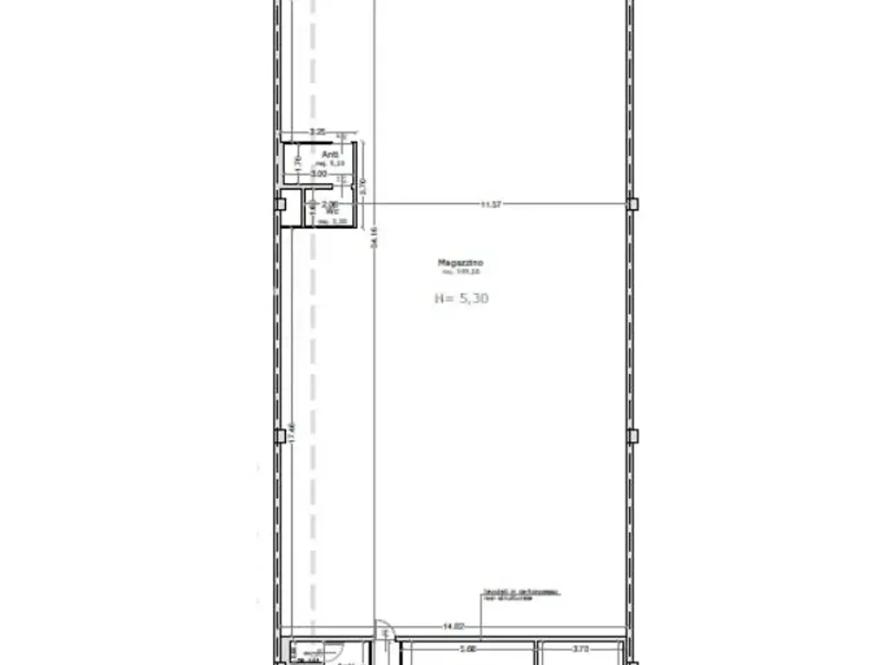 Capannone in Via dei Ponticelli 113, Castenedolo, {3} - Planimetria 1