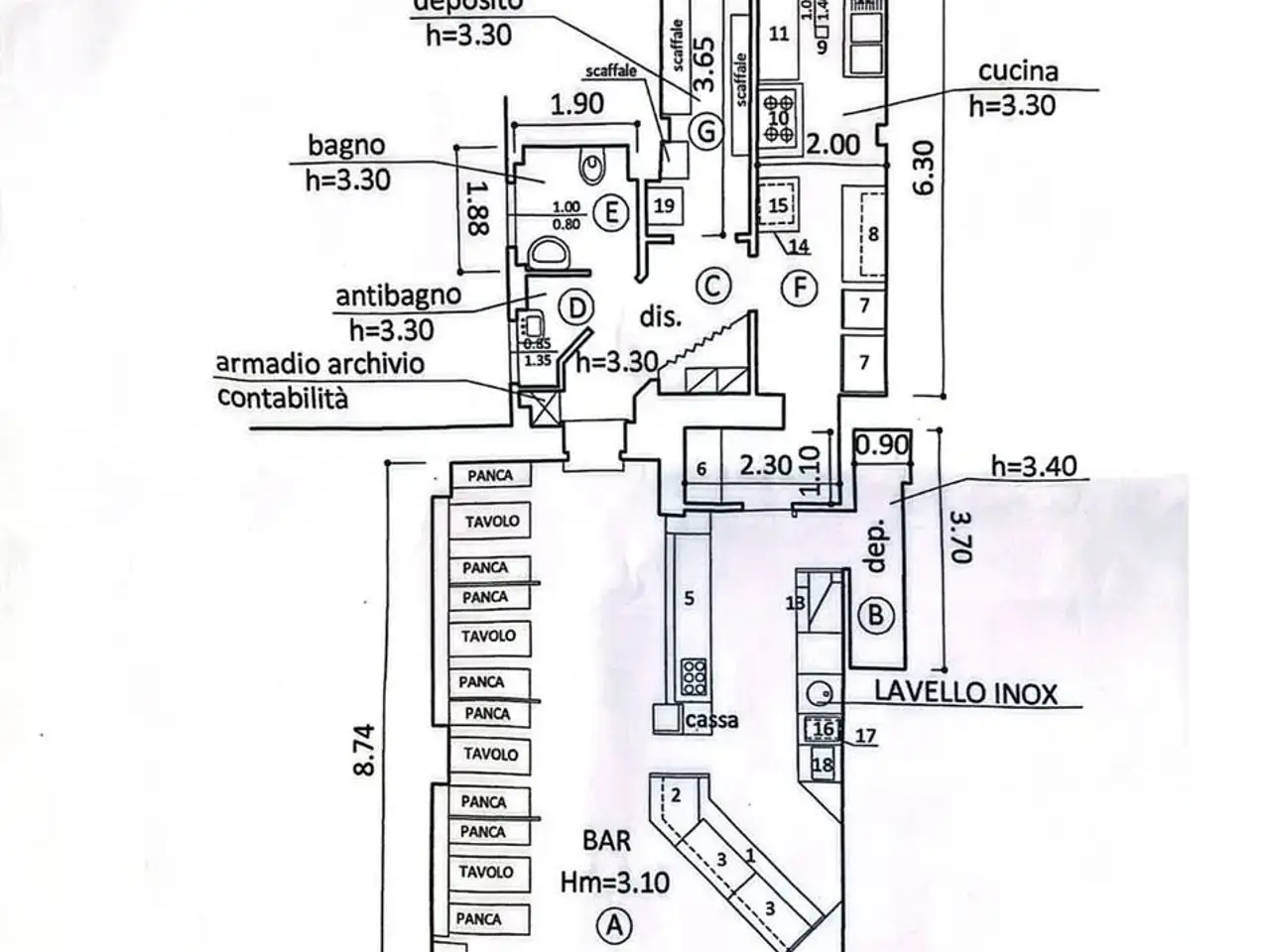 Negozio in , Firenze, {3} - Planimetria 1