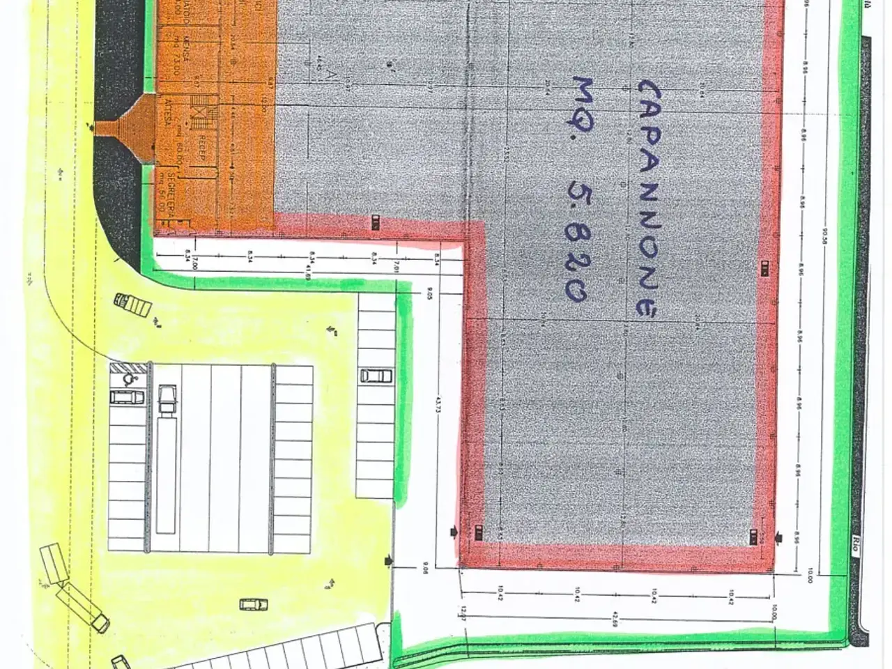 Capannone in Comune Maserada sul Piave Tv Zona Industriale, Maserada Sul Piave, {3} - Planimetria 1