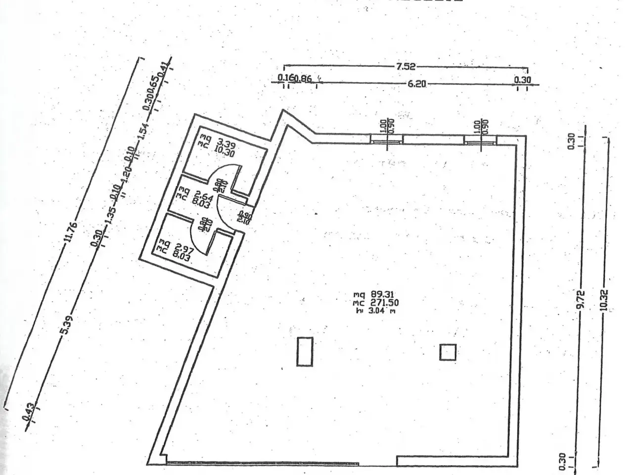 Esercizio commerciale in Piazza Martin Luther King, Rubano, {3} - Planimetria 1