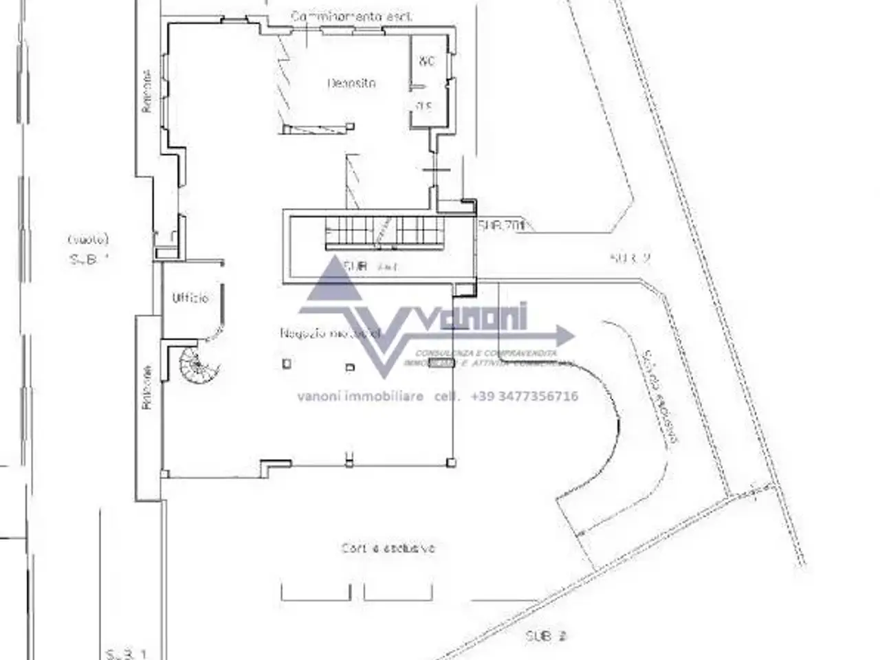Ufficio in Via Nazionale, Trescore Balneario, {3} - Planimetria 1