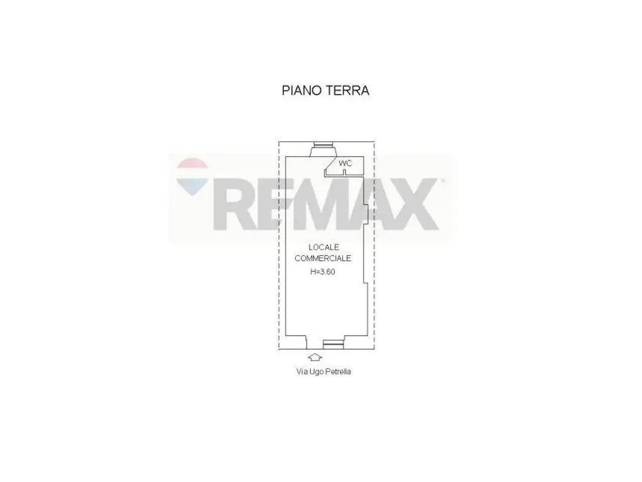 Negozio in Via Ugo Petrella 2, Campobasso, {3} - Planimetria 1