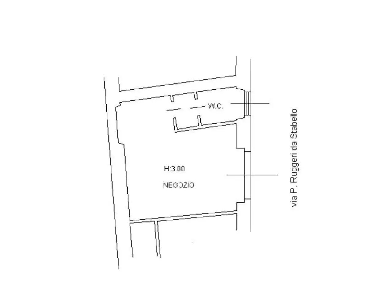 Negozio in Ruggeri da Stabello 40, Bergamo, {3} - Planimetria 1