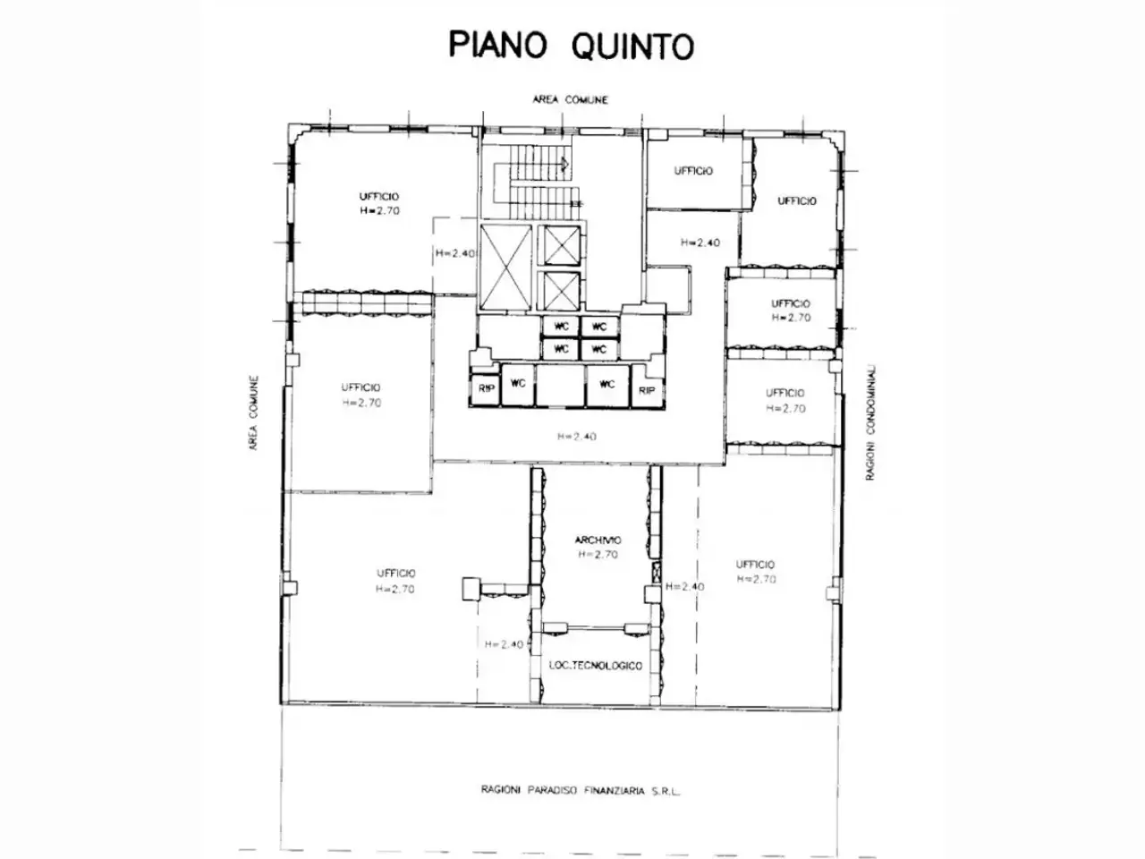 Ufficio in Via Gaetano Modonesi, 29122 Piacenza Pc, Italia, Piacenza, {3} - Planimetria 1