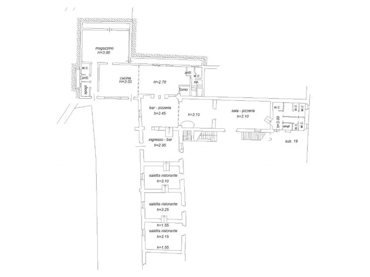 Negozio in Via Campagnola, N. Snc, Dolce', {3} - Planimetria 1