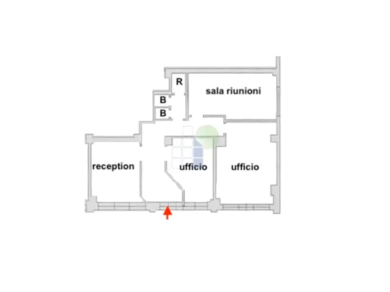 Ufficio in Via della Madonna 93, Livorno, {3} - Planimetria 1