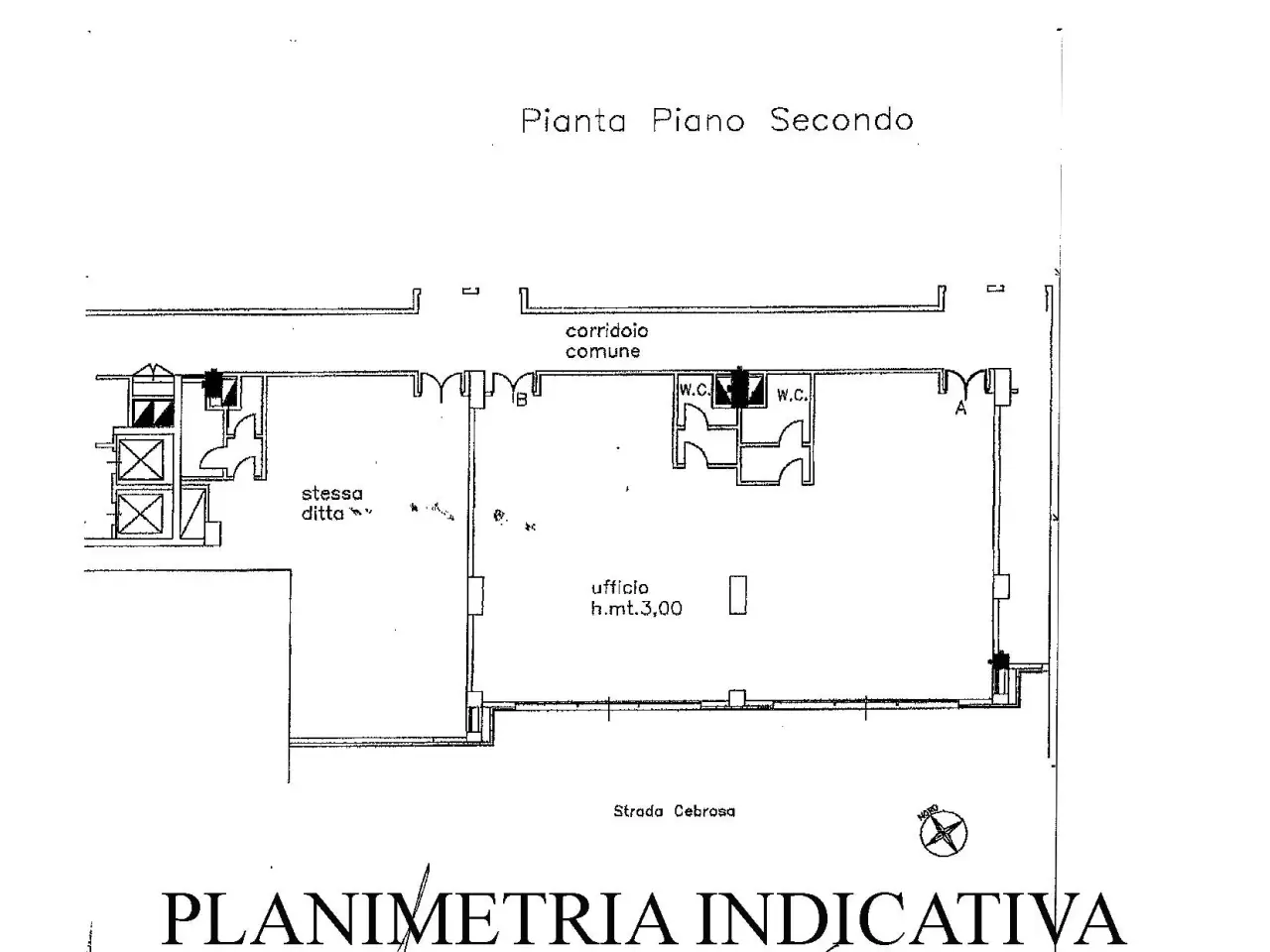 Ufficio in Strada della Cebrosa 86, Torino, {3} - Planimetria 1