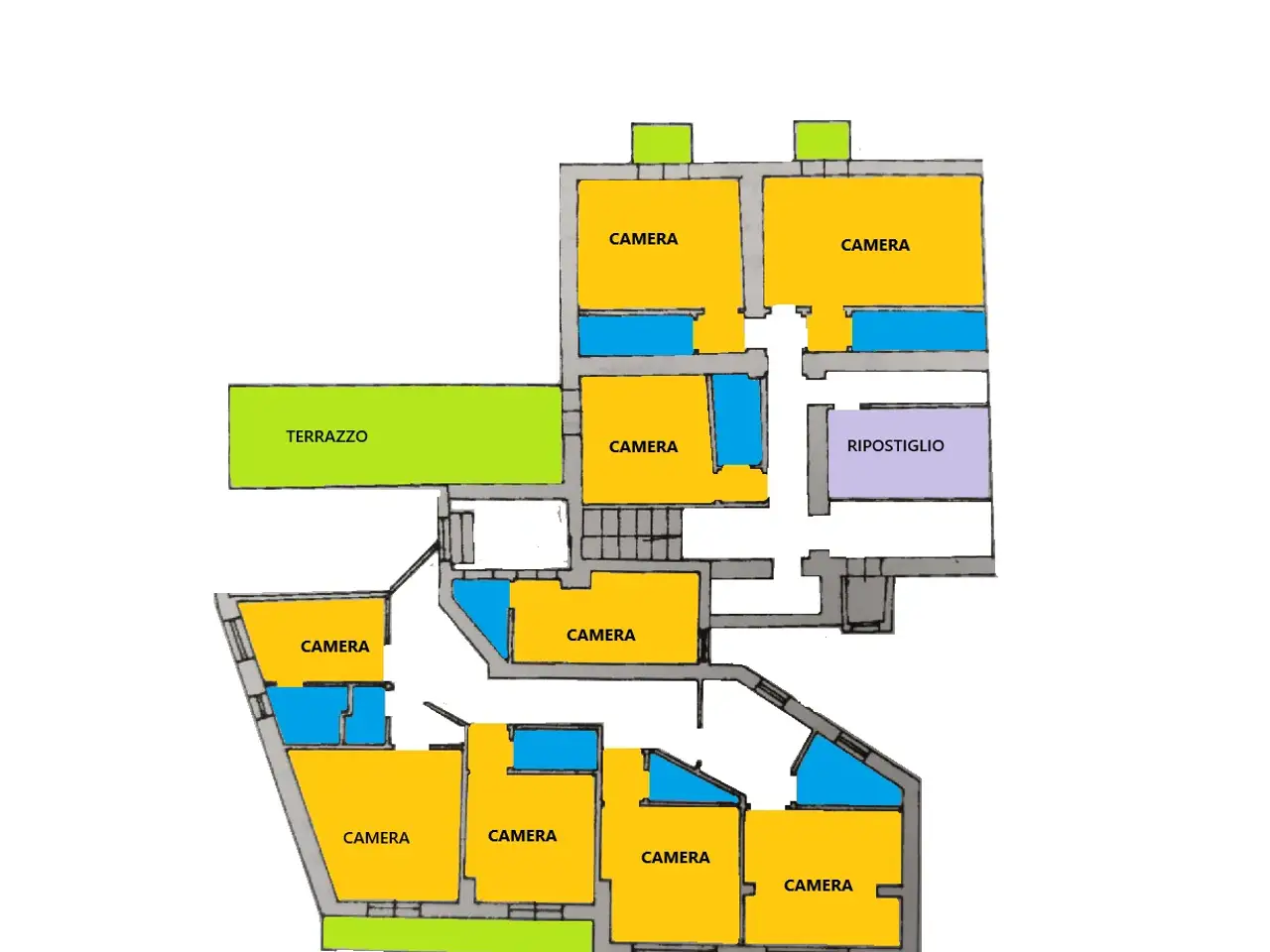 Palazzina commerciale in Via Alfonso Gatto 24, Minori, {3} - Planimetria 1