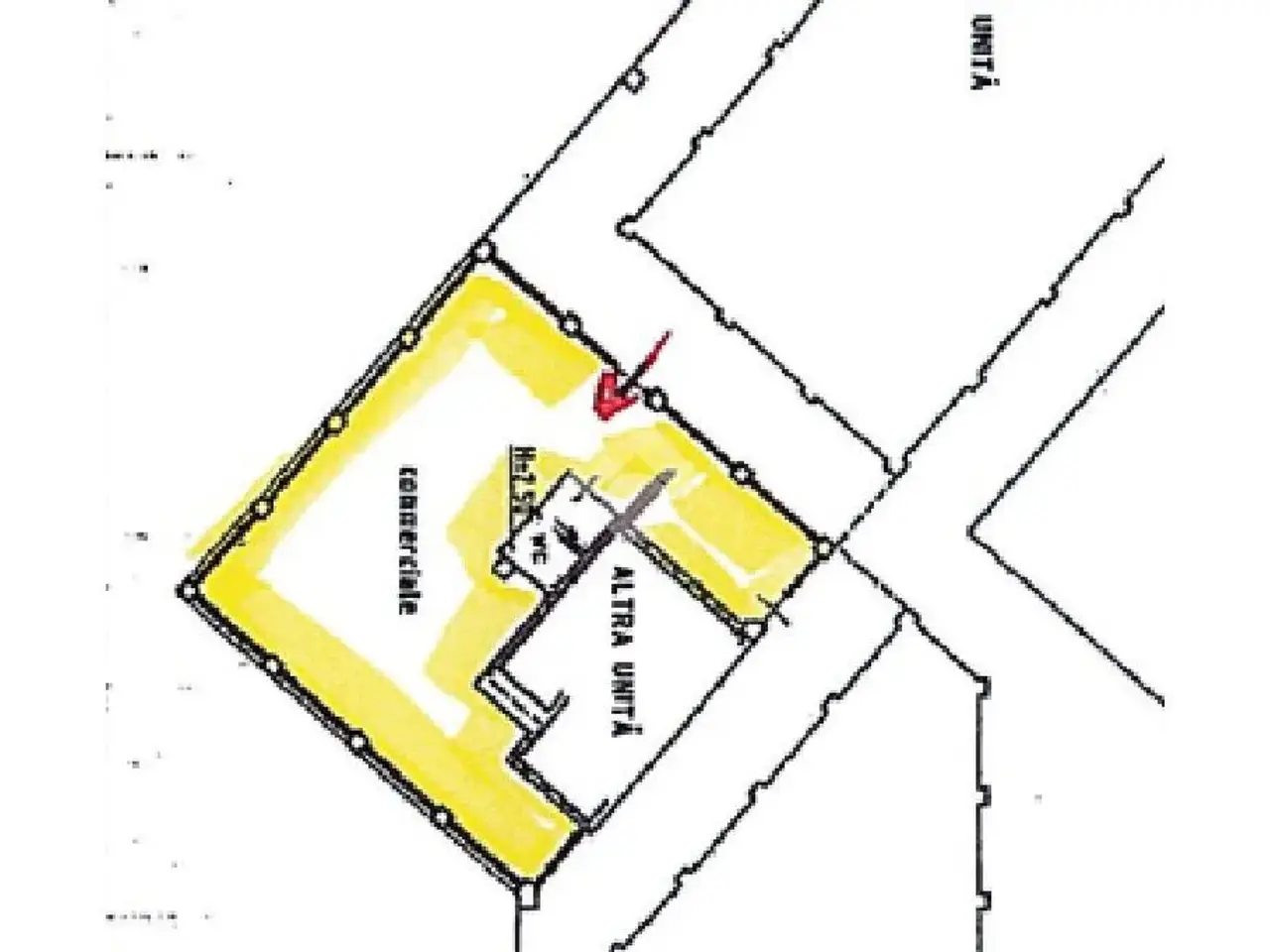 Negozio in Via Alcide De Gasperi 133, Merate, {3} - Planimetria 1