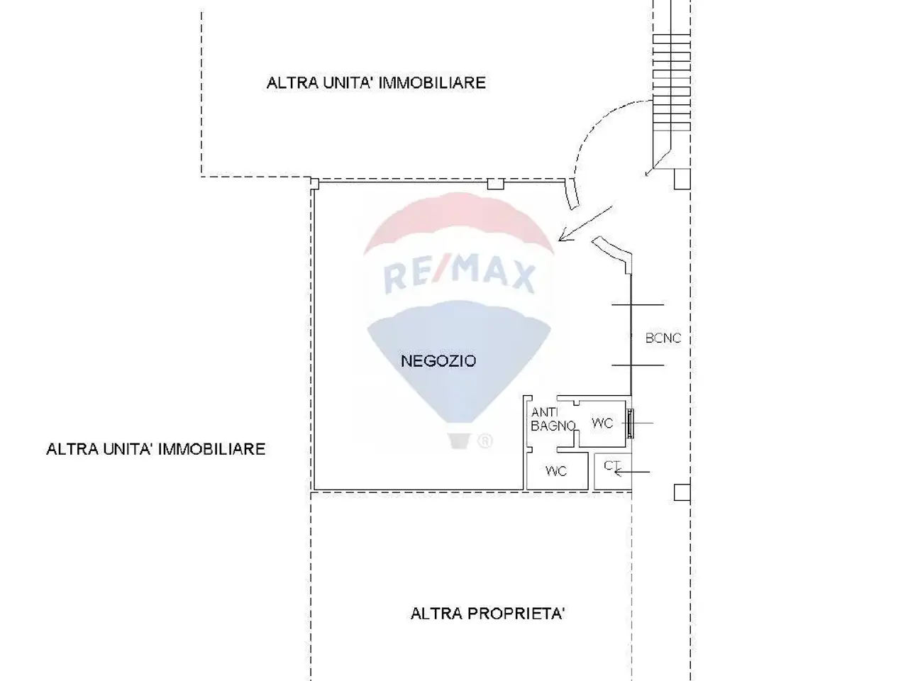 Negozio in Via Aronco 14, Castelletto Sopra Ticino, {3} - Planimetria 1