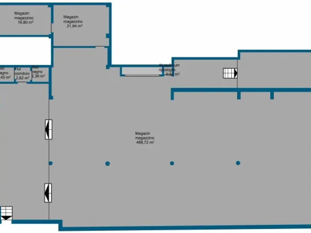 Magazzino in Via Otto Huber, Merano, {3} - Planimetria 1