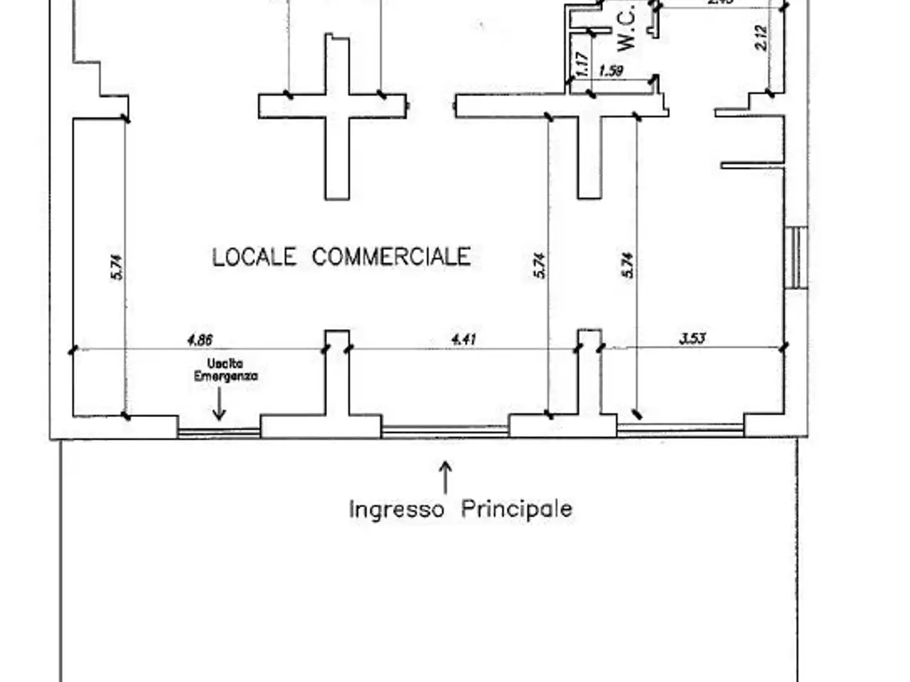 Negozio in Via Selva Piana 75, Casoli, {3} - Planimetria 1