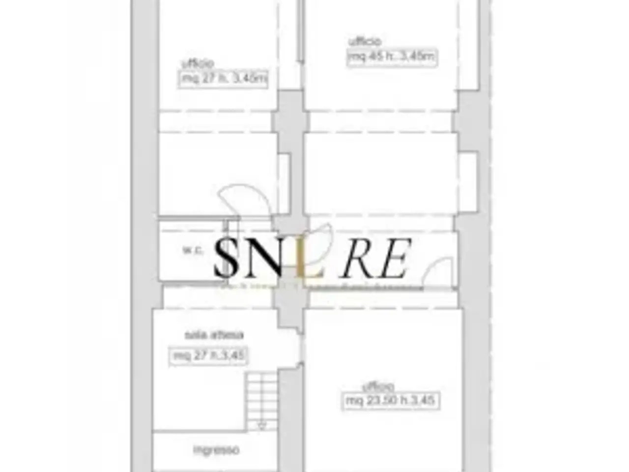 Ufficio in Via Solferino, Firenze, {3} - Planimetria 1